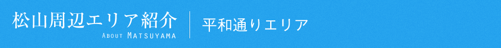 松山おすすめエリア紹介｜平和通りエリア