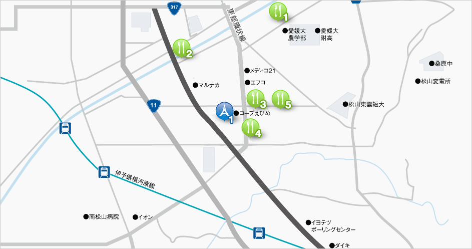 エリアマップ｜平和通り紹介スポット